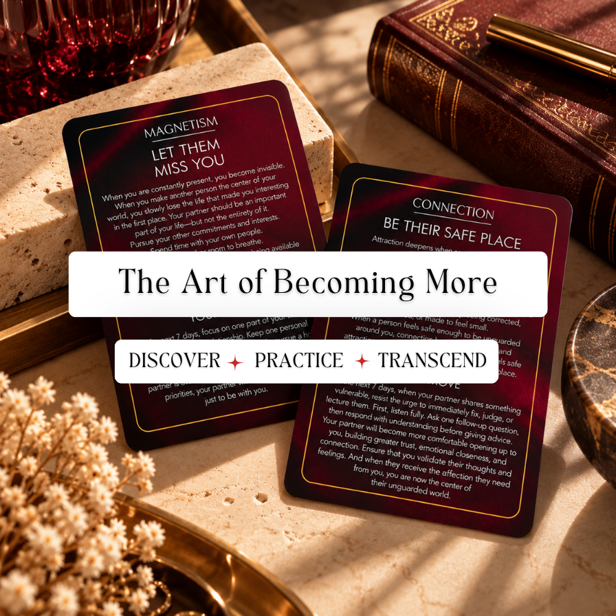 Attraction Cards for Love & Dating | 20 Cards to Become Charismatic, Magnetic, Confident, & For Relationship Tips | English & Taglish