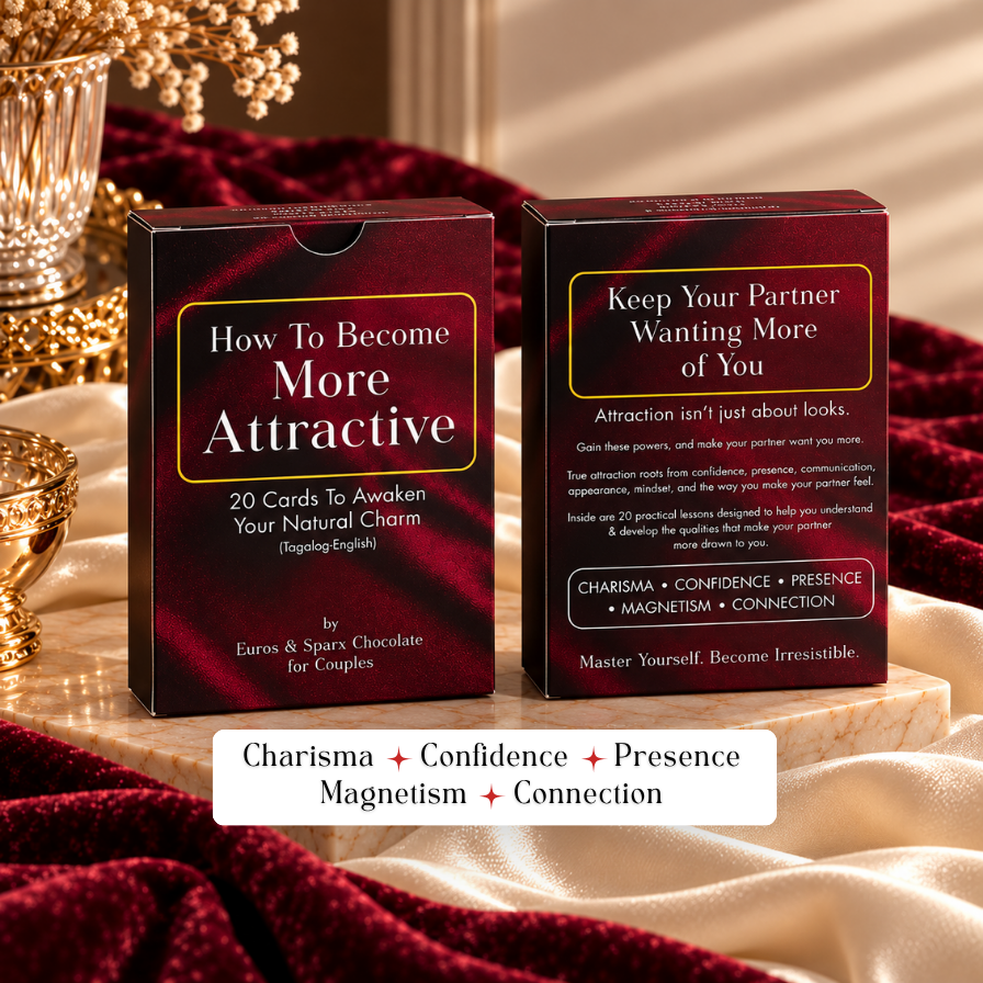 Attraction Cards for Love & Dating | 20 Cards to Become Charismatic, Magnetic, Confident, & For Relationship Tips | English & Taglish