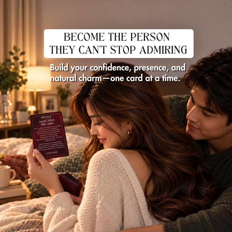Attraction Cards for Love & Dating | 20 Cards to Become Charismatic, Magnetic, Confident, & For Relationship Tips | English & Taglish